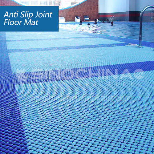 Swimming pool non-slip assembled floor, household bathroom soft splicing non-slip mat, fast drainage, safe and environmentally friendly